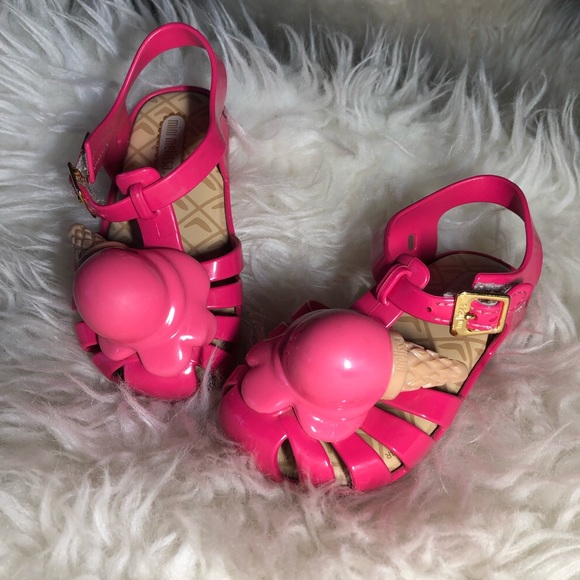 Mini Melissa Other - Mini Melissa jelly shoes size 7 melted ice cream